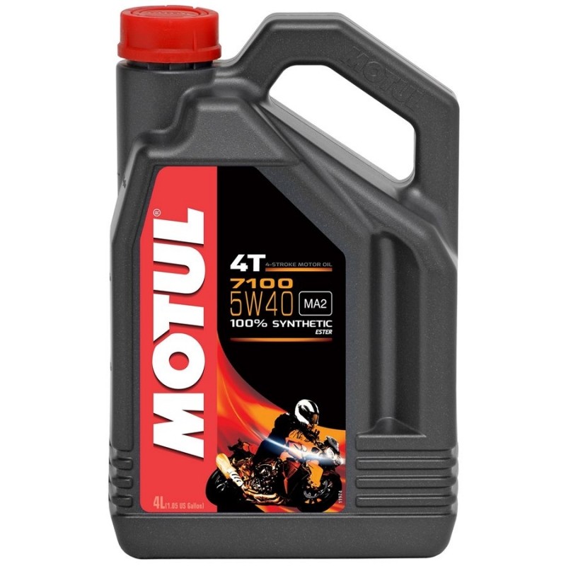 Масло Motul 7100 5W40 4T моторное для 4-тактных двигателей мотоциклов, 4л