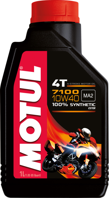 Масло Motul 7100 10W40 4T моторное для 4-тактных двигателей мотоциклов, 1 литр
