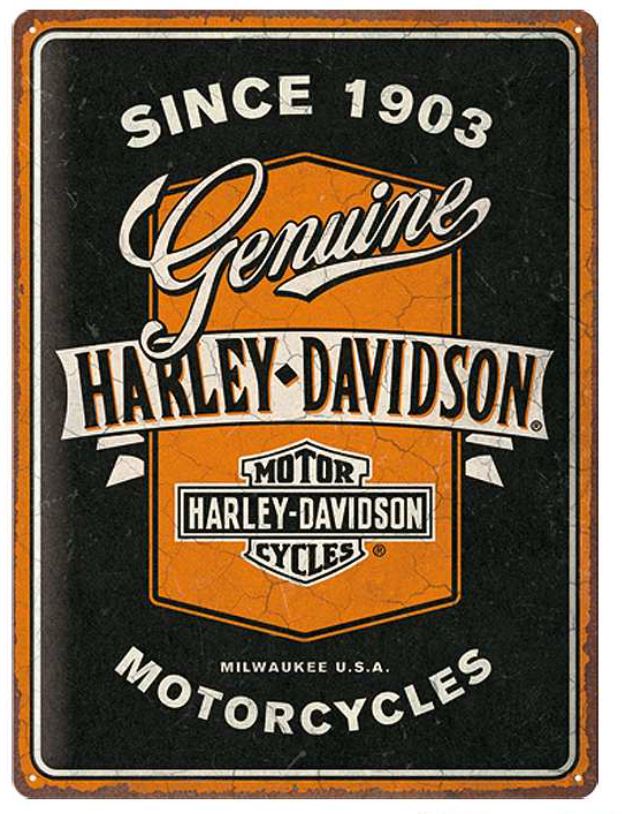 Металлическая табличка Harley-Davidson 30*40 см
