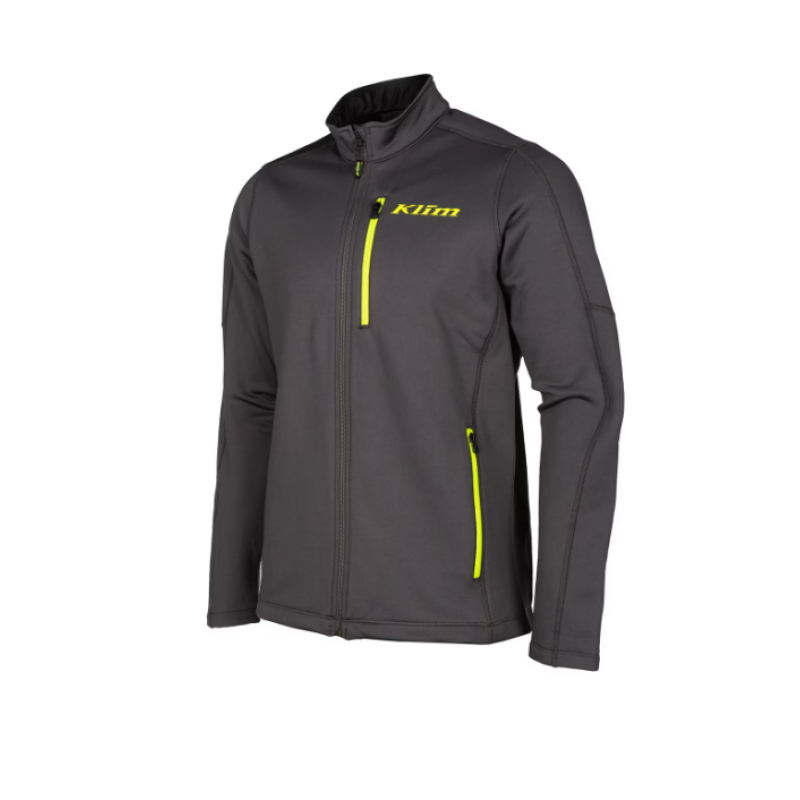 Толстовка флисовая KLIM Inferno Jacket Asphalt - Hi-Vis