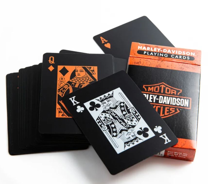 Пластиковые игральные карты Harley Davidson. Возраст использования 18+ лет