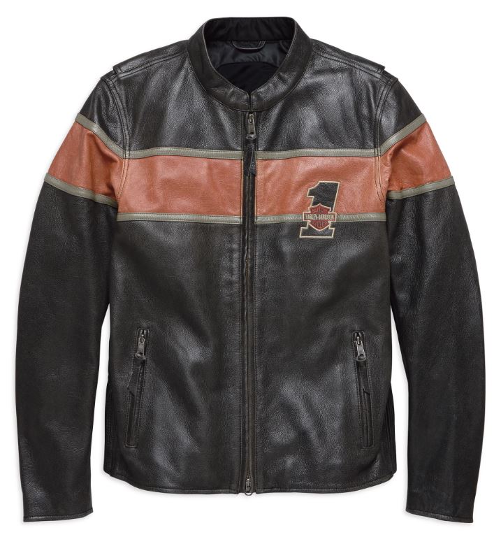 Мотокуртка мужская кожаная Harley-Davidson Victory Lane CE-Certified Leather Jacket