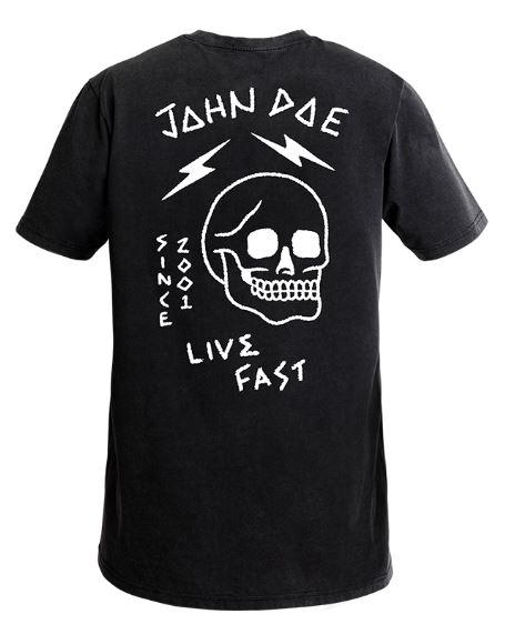 Футболка мужская John Doe T-Shirt Live Fast Skull Black