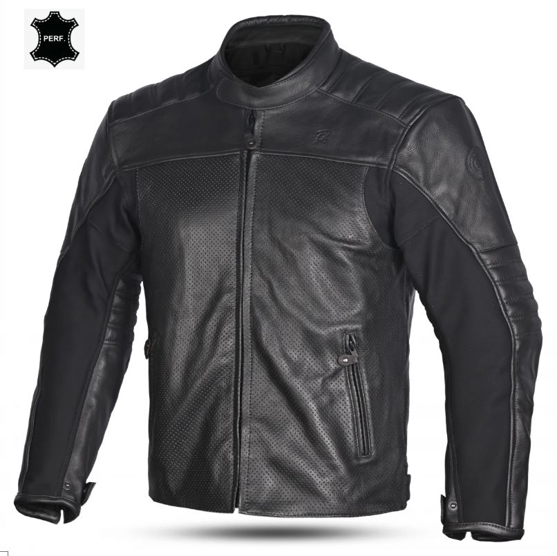 Мотокуртка мужская кожаная DIMOX Slayer Mens Perforated